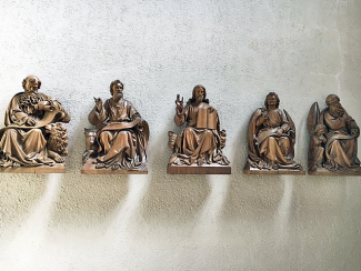 Jesus und die 4 Evangelisten in der Görwihler Kirche